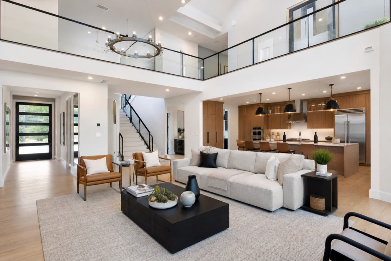 New homes video marketing clip created from a show-home interior photo